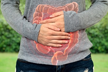 Graphic image of intestine