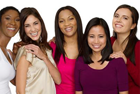 Group of women smiling